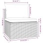 vidaXL Poltrona Centrale Giardino Cuscino Grigio 57x57x56cm Polyrattan vidaXL Poltrona Centrale Giardino Cuscino Grigio 57x57x56cm Polyrattan