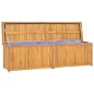 vidaXL Cassa da Giardino 200x50x55 cm in Legno Massello di Teak vidaXL Cassa da Giardino 200x50x55 cm in Legno Massello di Teak