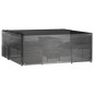 vidaXL Copertura Mobili da Giardino 16 Occhielli 250x250x90cm Quadrata vidaXL Copertura Mobili da Giardino 16 Occhielli 250x250x90cm Quadrata