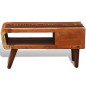 vidaXL Tavolino da Caffè con Bordo Curvo 1 Cassetto Legno di Recupero vidaXL Tavolino da Caffè con Bordo Curvo 1 Cassetto Legno di Recupero