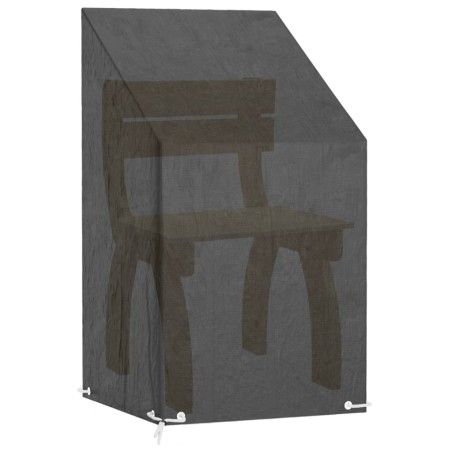 vidaXL Copri Sedia da Giardino 8 Occhielli 65x65x80/120 cm Polietilene