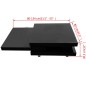 vidaXL Tavolino da Salotto a 3 Livelli Nero Lucido vidaXL Tavolino da Salotto a 3 Livelli Nero Lucido