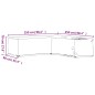 vidaXL Copertura Mobili da Giardino a L 16 Occhielli 250x250x70 cm