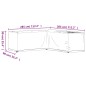 vidaXL Copertura Mobili da Giardino a L 16 Occhielli 285x285x90 cm vidaXL Copertura Mobili da Giardino a L 16 Occhielli 285x285x90 cm