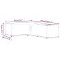 vidaXL Copertura Mobili da Giardino a L 16 Occhielli 210x260x80 cm vidaXL Copertura Mobili da Giardino a L 16 Occhielli 210x260x80 cm
