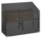 vidaXL Copri Panca da Giardino 8 Occhielli 160x70x70/88 cm Polietilene vidaXL Copri Panca da Giardino 8 Occhielli 160x70x70/88 cm Polietilene