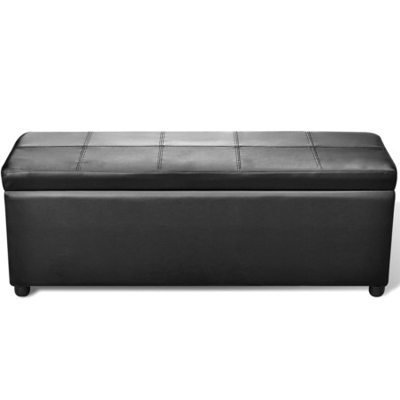 vidaXL Cassapanca Lunga in Legno Nera