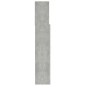 Testiera con Contenitore Grigio Cemento 100x19x103,5 cm Testiera con Contenitore Grigio Cemento 100x19x103,5 cm