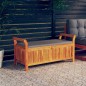 vidaXL Panca Portaoggetti Giardino Cuscino 126cm Legno Massello Acacia vidaXL Panca Portaoggetti Giardino Cuscino 126cm Legno Massello Acacia