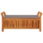vidaXL Panca Portaoggetti Giardino Cuscino 126cm Legno Massello Acacia vidaXL Panca Portaoggetti Giardino Cuscino 126cm Legno Massello Acacia