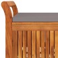 vidaXL Panca Portaoggetti Giardino Cuscino 126cm Legno Massello Acacia vidaXL Panca Portaoggetti Giardino Cuscino 126cm Legno Massello Acacia