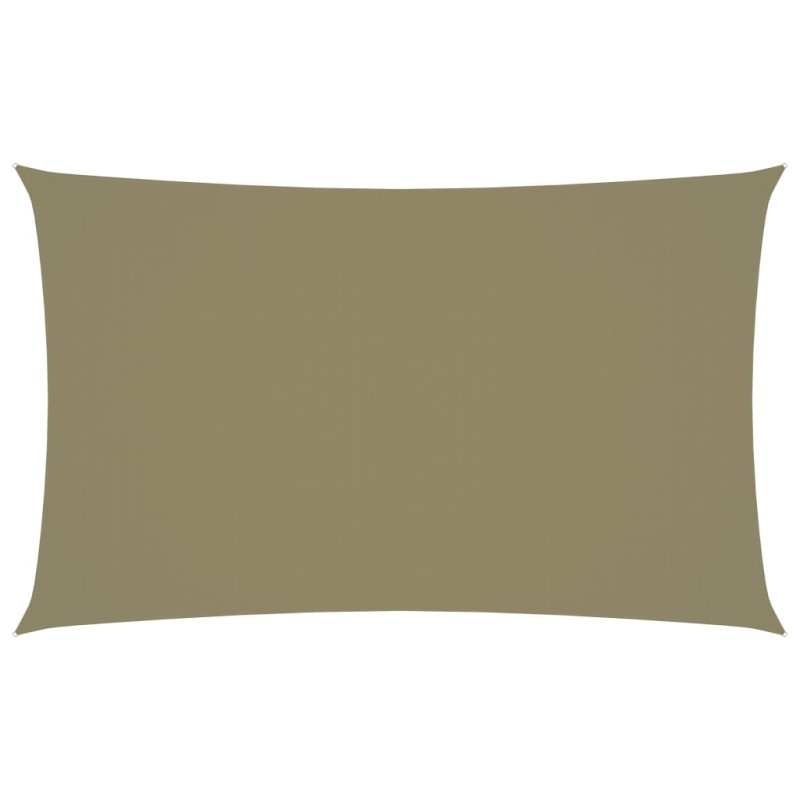 Parasole a Vela Oxford Rettangolare 3x6 m Beige Parasole a Vela Oxford Rettangolare 3x6 m Beige