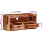 vidaXL Mobile Porta TV 88x30x40 cm in Legno Massello di Sheesham vidaXL Mobile Porta TV 88x30x40 cm in Legno Massello di Sheesham