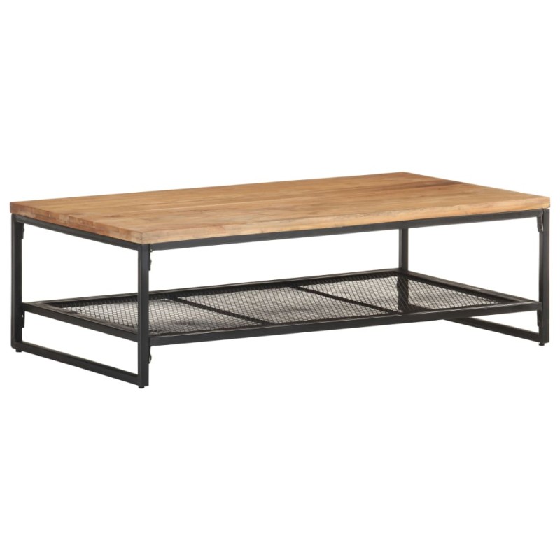 vidaXL Tavolino da Caffè 110x60x35 cm in Legno Massello di Acacia