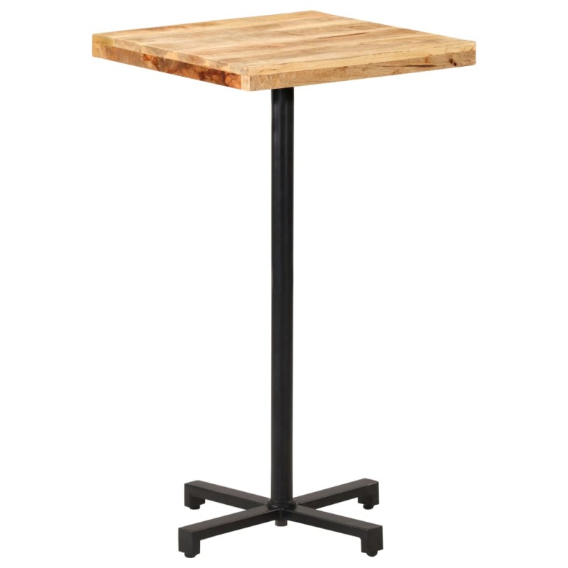 vidaXL Tavolino da Bar Quadrato 60x60x110 cm Legno di Mango Grezzo vidaXL Tavolino da Bar Quadrato 60x60x110 cm Legno di Mango Grezzo