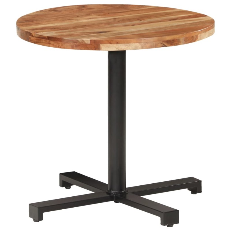 vidaXL Tavolino da Bistrot Rotondo Ø80x75 cm in Legno di Acacia vidaXL Tavolino da Bistrot Rotondo Ø80x75 cm in Legno di Acacia
