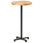 vidaXL Tavolino da Bar Rotondo Ø60x110 cm in Legno di Mango Grezzo