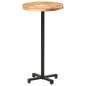 vidaXL Tavolino da Bar Rotondo Ø60x110 cm in Legno di Mango Grezzo