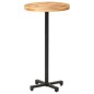 vidaXL Tavolino da Bar Rotondo Ø60x110 cm in Legno di Mango Grezzo