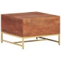 vidaXL Tavolino da Caffè Marrone Miele 67x67x45 cm in Massello Acacia
