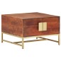 vidaXL Tavolino da Caffè Marrone Miele 67x67x45 cm in Massello Acacia