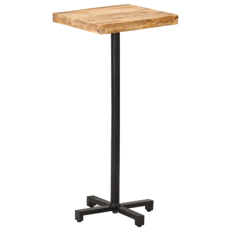 vidaXL Tavolino da Bar Quadrato 50x50x110 cm Legno di Mango Grezzo vidaXL Tavolino da Bar Quadrato 50x50x110 cm Legno di Mango Grezzo