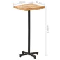 vidaXL Tavolino da Bar Quadrato 50x50x110 cm Legno di Mango Grezzo vidaXL Tavolino da Bar Quadrato 50x50x110 cm Legno di Mango Grezzo
