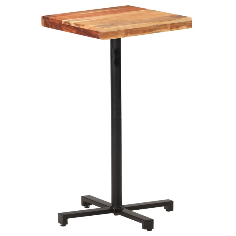 vidaXL Tavolo da Bar Quadrato 50x50x110 cm Legno Massello di Acacia vidaXL Tavolo da Bar Quadrato 50x50x110 cm Legno Massello di Acacia
