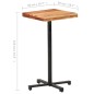 vidaXL Tavolo da Bar Quadrato 50x50x110 cm Legno Massello di Acacia vidaXL Tavolo da Bar Quadrato 50x50x110 cm Legno Massello di Acacia