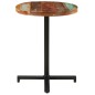 vidaXL Tavolo da Bistrot Rotondo Ø60x75 cm Legno Massello di Recupero vidaXL Tavolo da Bistrot Rotondo Ø60x75 cm Legno Massello di Recupero