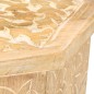 vidaXL Tavolino da Salotto Ø48 cm in Legno Massello di Mango vidaXL Tavolino da Salotto Ø48 cm in Legno Massello di Mango