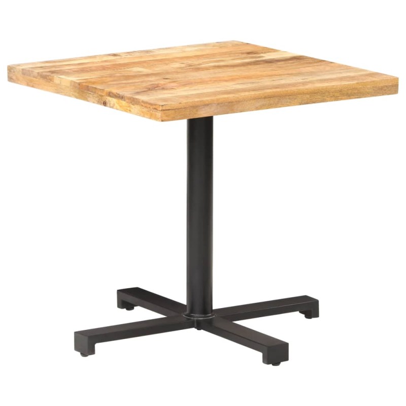 vidaXL Tavolino da Bistrot Quadrato 80x80x75 cm Legno di Mango Grezzo vidaXL Tavolino da Bistrot Quadrato 80x80x75 cm Legno di Mango Grezzo