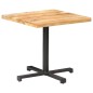 vidaXL Tavolino da Bistrot Quadrato 80x80x75 cm Legno di Mango Grezzo vidaXL Tavolino da Bistrot Quadrato 80x80x75 cm Legno di Mango Grezzo