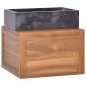 vidaXL Armadietto da Bagno a Parete 45x45x30 cm Legno Massello di Teak vidaXL Armadietto da Bagno a Parete 45x45x30 cm Legno Massello di Teak