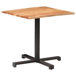 vidaXL Tavolino da Bistrot Bordi Spigoli Vivi 80x80x75 cm Legno Acacia