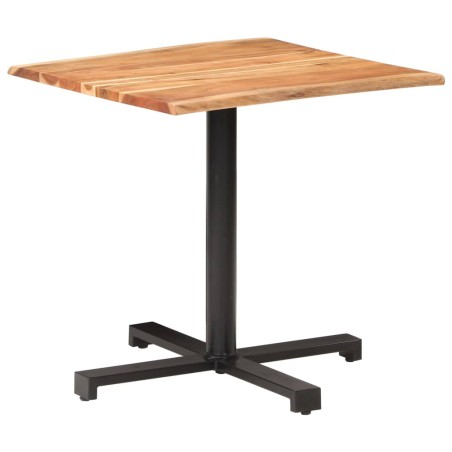 vidaXL Tavolino da Bistrot Bordi Spigoli Vivi 80x80x75 cm Legno Acacia