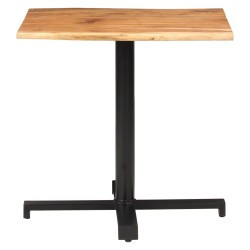 vidaXL Tavolino da Bistrot Bordi Spigoli Vivi 80x80x75 cm Legno Acacia