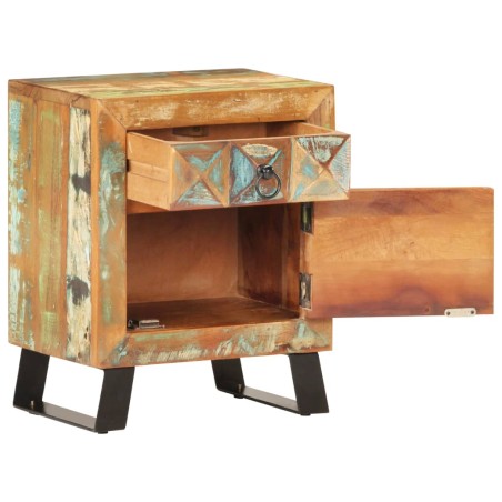 vidaXL Comodino 40x30x50 cm in Legno Massello di Recupero