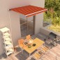 Tenda da Sole Retrattile Manuale 300x250 cm Arancione e Marrone Tenda da Sole Retrattile Manuale 300x250 cm Arancione e Marrone