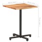vidaXL Tavolino da Bistrot Bordi Spigoli Vivi 60x60x75 cm Legno Acacia vidaXL Tavolino da Bistrot Bordi Spigoli Vivi 60x60x75 cm Legno Acacia