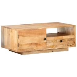 vidaXL Tavolino da Salotto 90x50x35 cm in Legno Massello di Mango