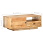 vidaXL Tavolino da Salotto 90x50x35 cm in Legno Massello di Mango vidaXL Tavolino da Salotto 90x50x35 cm in Legno Massello di Mango