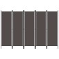 vidaXL Paravento a 5 Pannelli Antracite 250x180 cm vidaXL Paravento a 5 Pannelli Antracite 250x180 cm