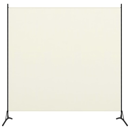 vidaXL Paravento Bianco 175x180 cm in Tessuto