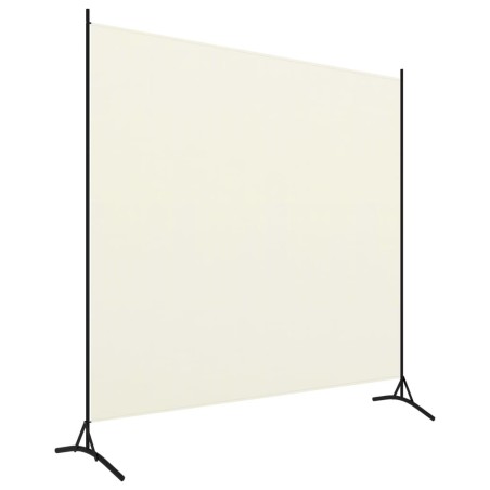 vidaXL Paravento Bianco 175x180 cm in Tessuto