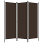vidaXL Paravento 3 Pannelli Marrone 150x180 cm vidaXL Paravento 3 Pannelli Marrone 150x180 cm