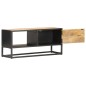vidaXL Mobile Porta TV con Anta Intagliata 90x30x40 cm in Mango Grezzo vidaXL Mobile Porta TV con Anta Intagliata 90x30x40 cm in Mango Grezzo