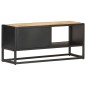 vidaXL Mobile Porta TV con Anta Intagliata 90x30x40 cm in Mango Grezzo vidaXL Mobile Porta TV con Anta Intagliata 90x30x40 cm in Mango Grezzo