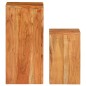 vidaXL Tavolini Laterali 2 pz in Legno Massello di Acacia vidaXL Tavolini Laterali 2 pz in Legno Massello di Acacia