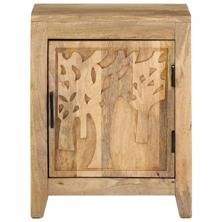 vidaXL Comodino 40x30x50 cm in Legno Massello di Mango